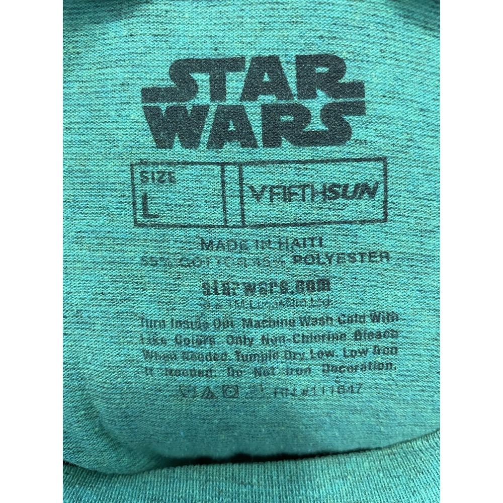 Star Wars Dark Side 1977 Graphic Green T Shirt Size Large - Picture 4 of 4